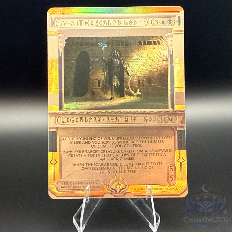The Scarab God – Masterpiece Series: Amonkhet Invocations Foil – Near Mint (NM)