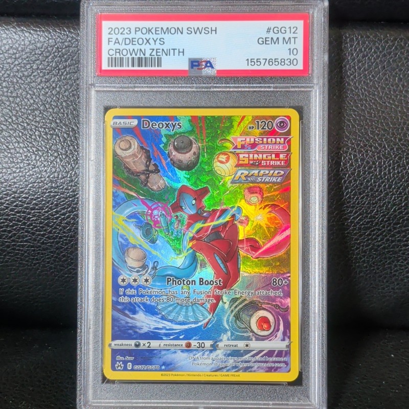 Pokemon 2023 Crown Zenith Galarian Gallery Deoxys GG12/GG70 FA Holo PSA 10
