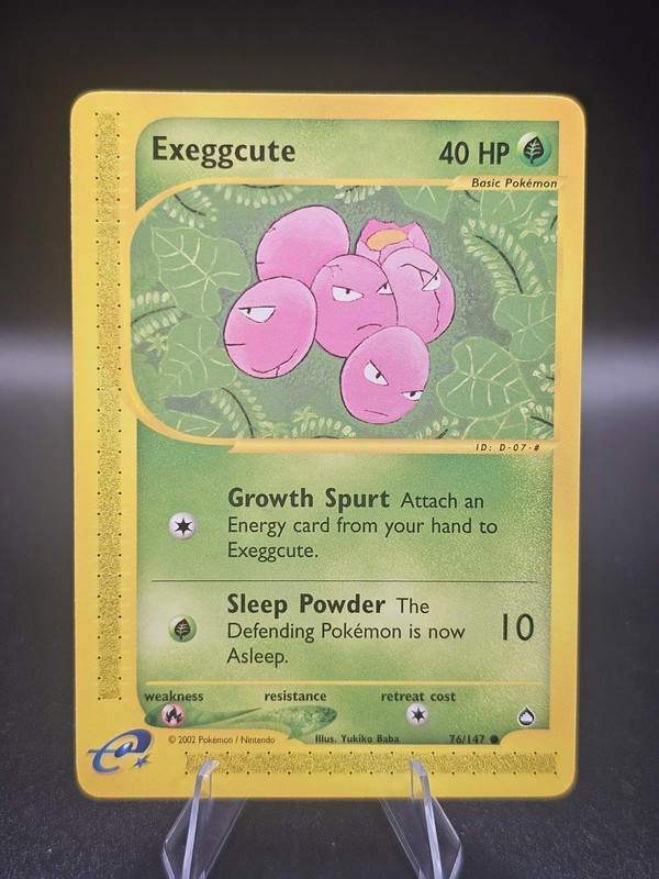 Exeggcute Aquapolis Common E-Reader Card 076/147 Near Mint