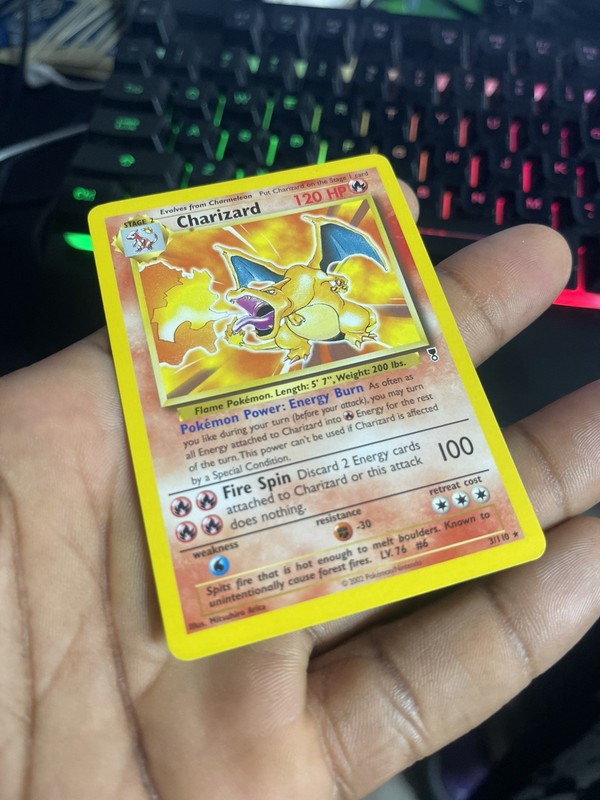 Pokemon TCG Charizard 3/110 Near mint WotC Legendary Collection Non-Holo