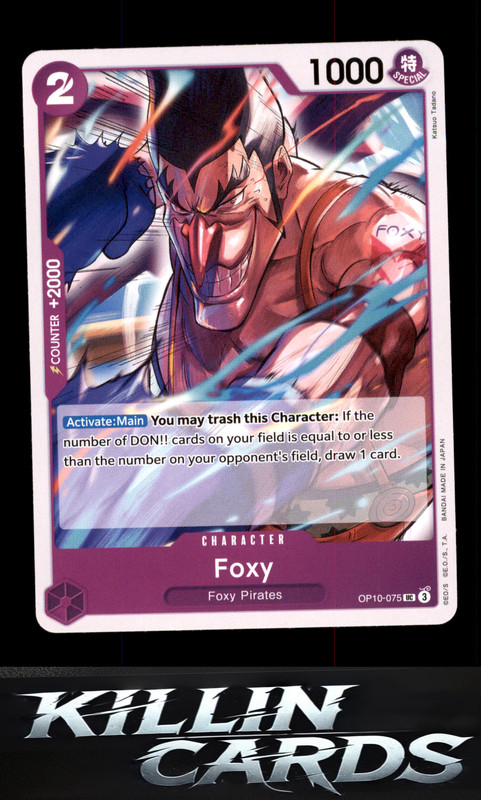 Foxy OP10-075 One Piece Card Game UC Royal Blood Card NM