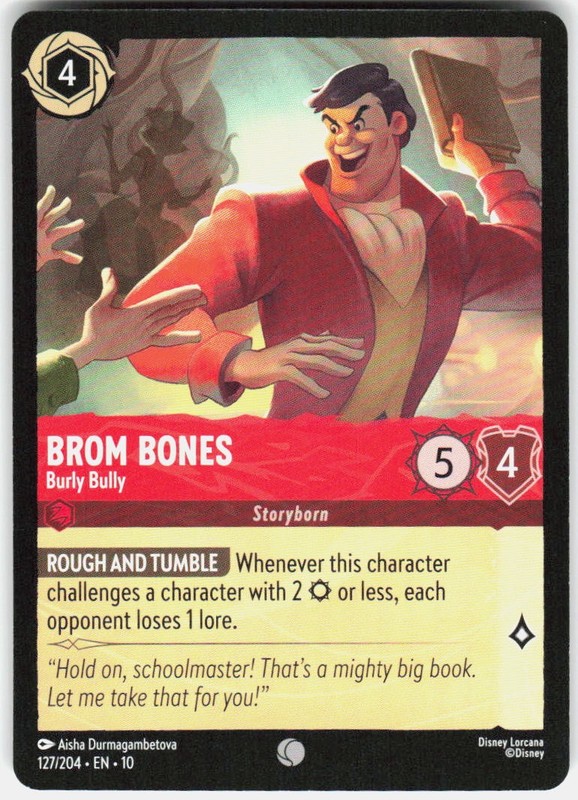 Brom Bones Burly Bully 127/204 Whispers in the Well Disney Lorcana