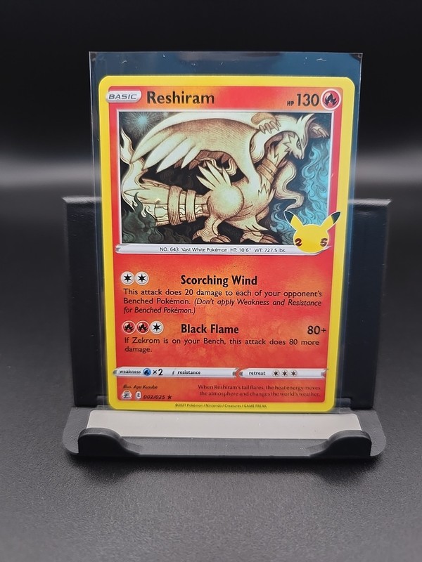 Reshiram 002/025 Celebrations Holo NM