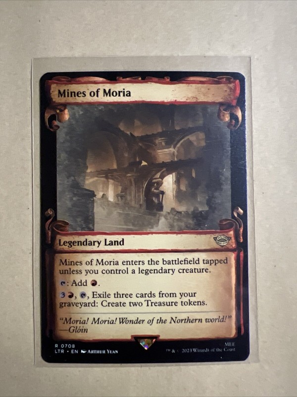 MTG Mines of Moria LTR 0708 R NM Showcase Scrolls Regular Rare gallery