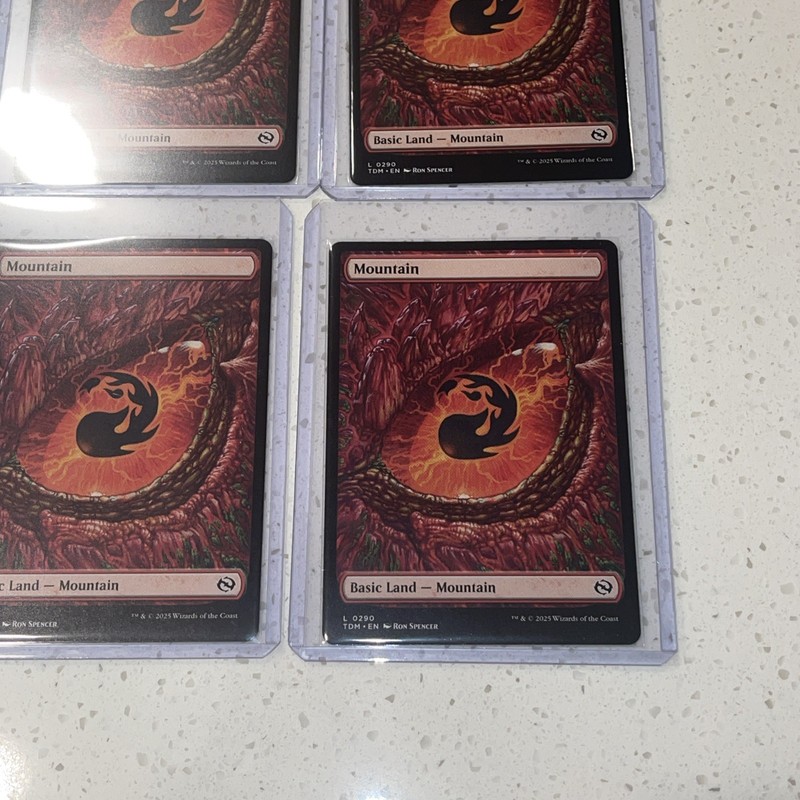 MTG Mountain Tarkir: Dragonstorm 0290 Dragon Eye Basic Land 4xLot gallery