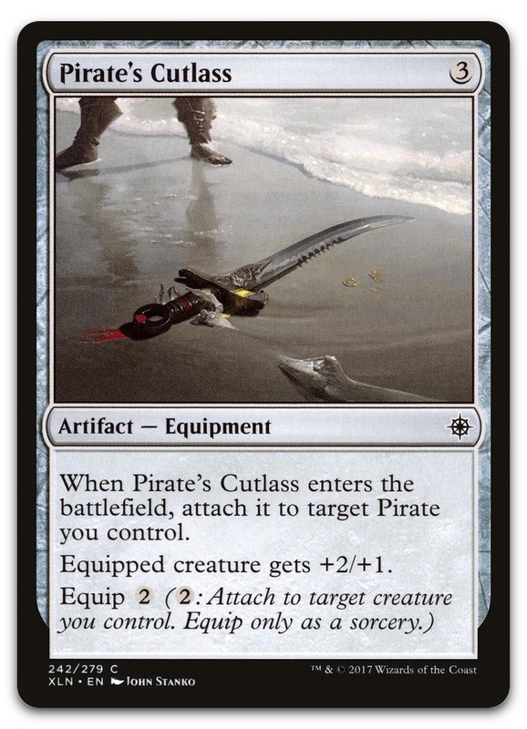 Pirate’s Cutlass #242 (NM) Ixalan XLN Magic MTG