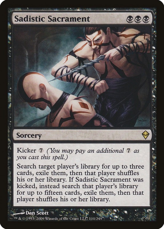 MTG Magic the Gathering Sadistic Sacrament (110/280) Zendikar LP