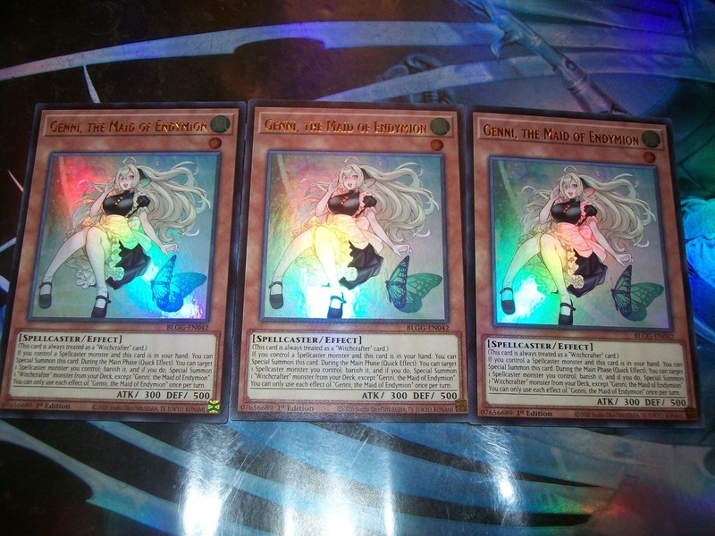 3x Genni, the Maid of Endymion 1st Edition Ultra Rare BLGG-EN042 Yu-Gi-Oh!