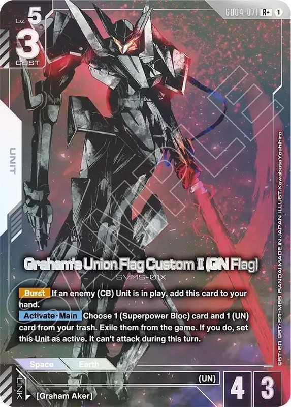 Graham’s Union Flag Custom II (GN Flag) (R+) R+ Holo Phantom Aria GD04-071 NM