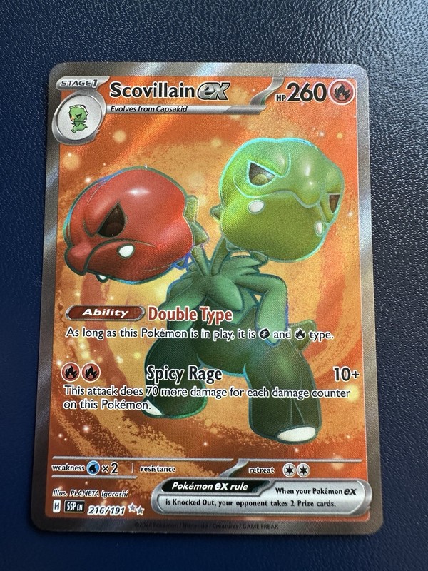 Scovillain ex 216/191 Sv08: Surging Sparks Holo