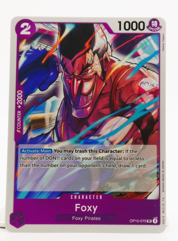 Foxy OP10-075 Uncommon Royal Blood Release Event Cards One Piece Near Mint