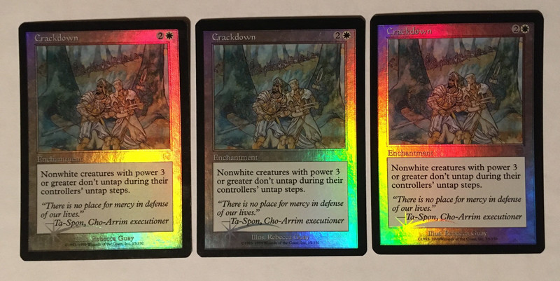 1X CRACKDOWN FOIL / SP / MERCADIAN MASQUES / REAL PICS / WRONGWAY052
