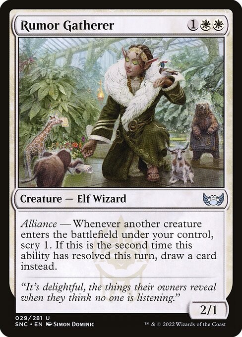 Rumor Gatherer NonFoil Streets of New Capenna 29 NM MTG