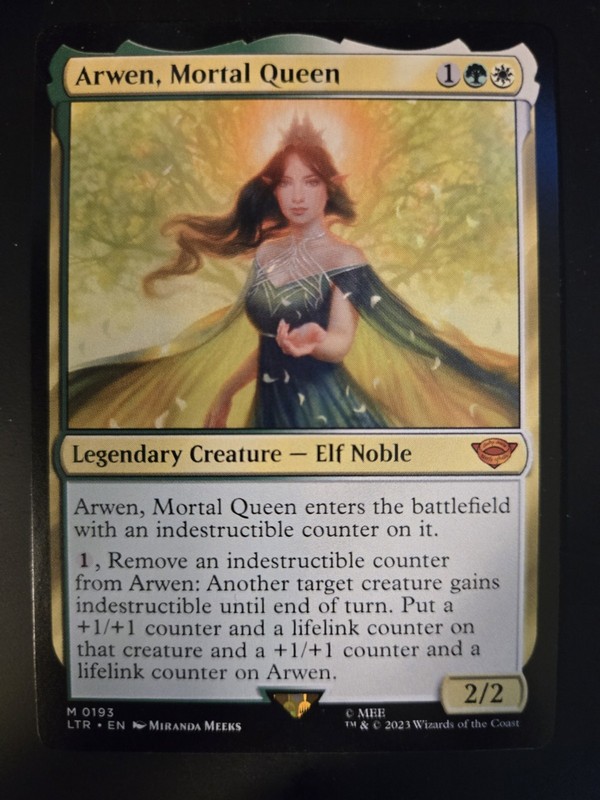 Arwen, Mortal Queen NM Lord of the Rings: Tales of Middle-earth MTG FREE SHIP
