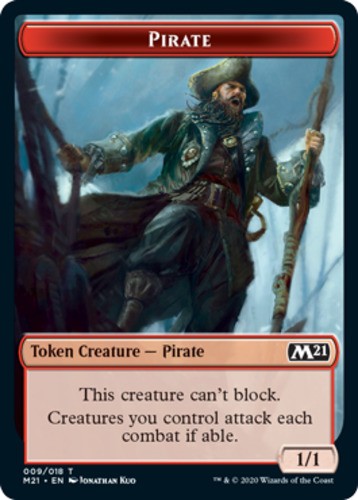 x4 Pirate Token T MTG Core Set 2021 M/NM, English