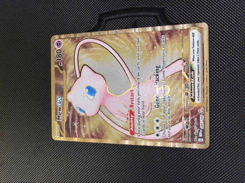 Mew ex – 151 Metal Card 205/165 Scarlet & Violet 151 Holo Pokemon