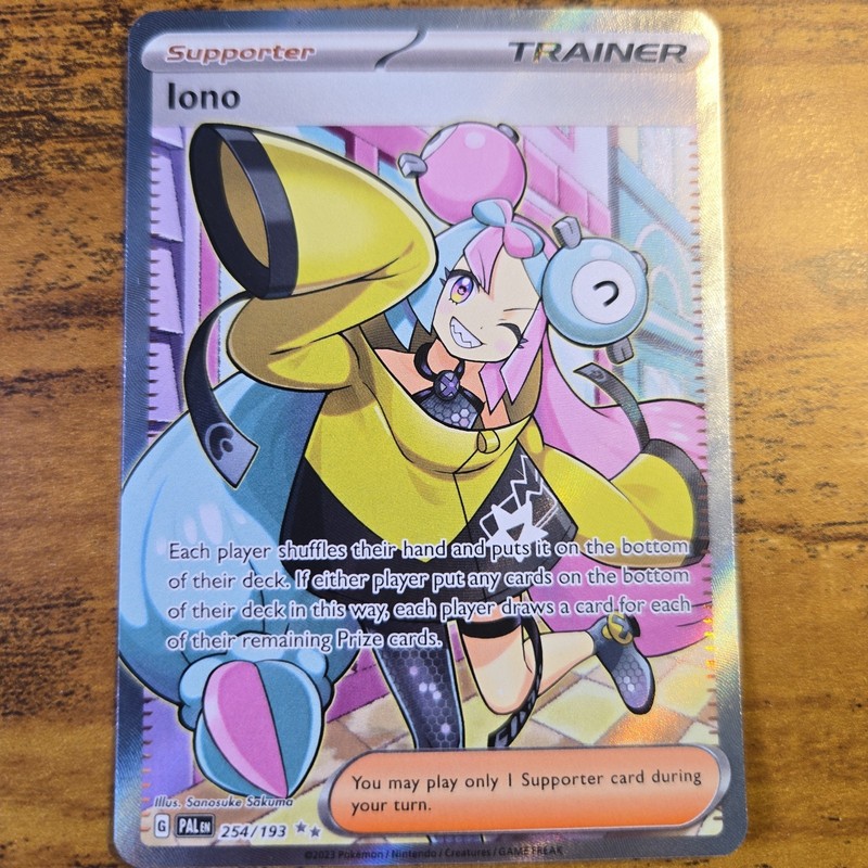 Iono 254/193 Sv02: Paldea Evolved Holo Full Art Trainer Pokémon NM