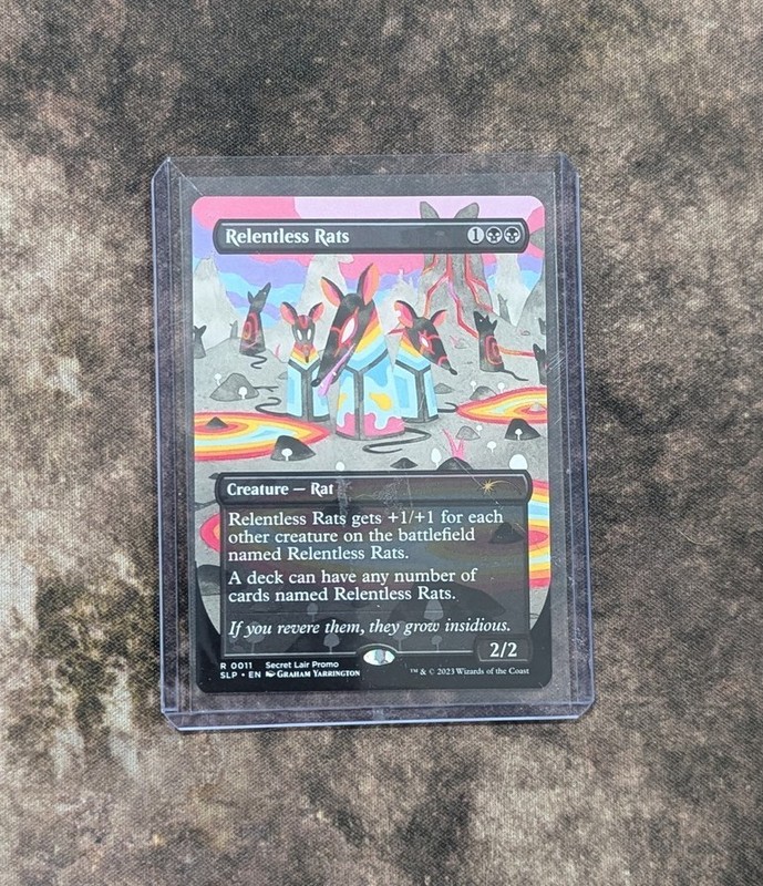 MTG Relentless Rats (0011) – Borderless, NM-Mint, English Secret Lair Play