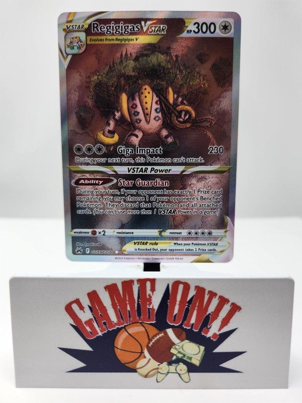 Pokemon Regigigas VSTAR GG55/GG70 Crown Zenith Galarian Gallery Full Art sc