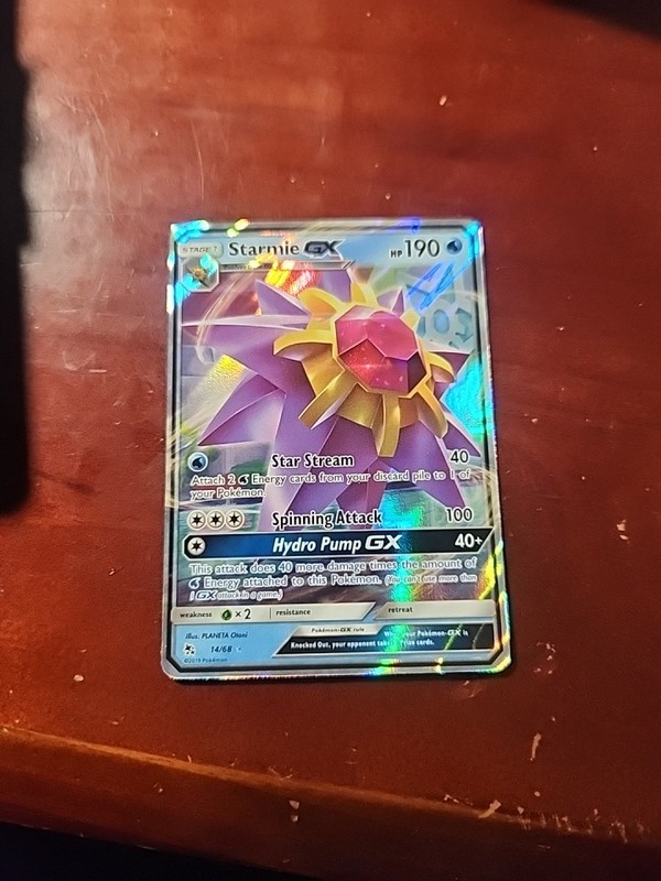 Starmie GX Holo Ultra Rare Hidden Fates 14/68 NM
