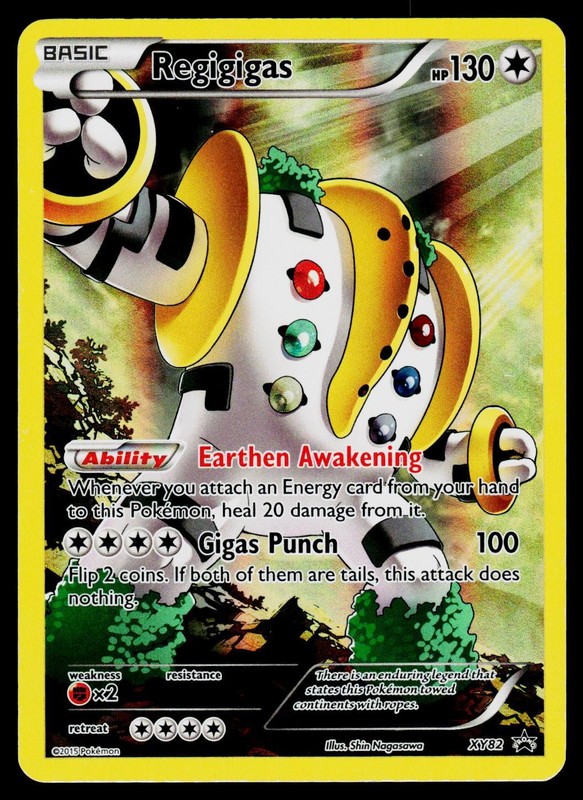Regigigas (Full Art Promo) XY82 Holo Promo XY Promo Pokemon Lightly Played