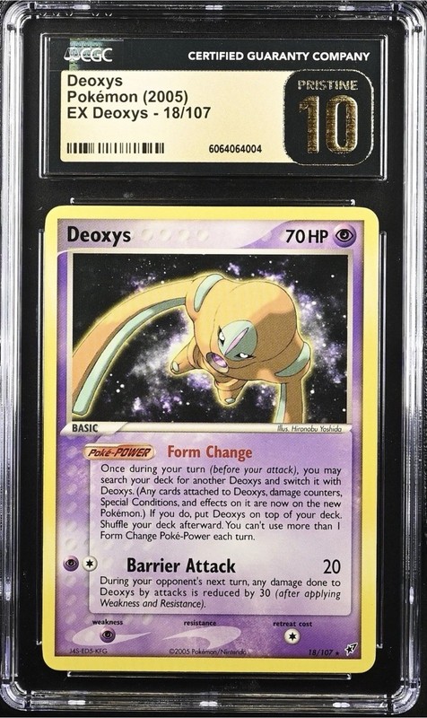 2005 Pokemon EX Deoxys Deoxys (Defense Forme) 18/107 CGC 10 Pristine