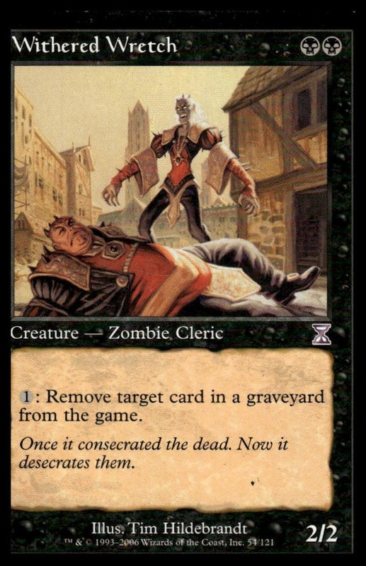 MTG Timeshifted #54 Withered Wretch – Lightly played