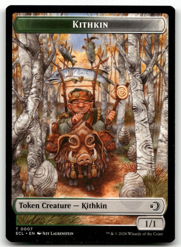 Kithkin // Treasure Double-Sided Token #7 // 10 NM Lorwyn Eclipsed ECL Magic MTG