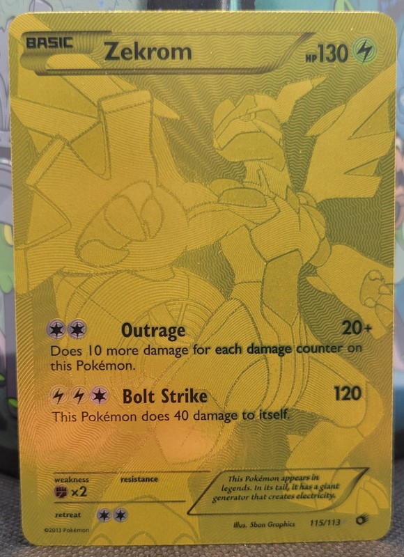 Zekrom (115 Full Art Secret Rare) 115/113 Legendary Treasures Holo