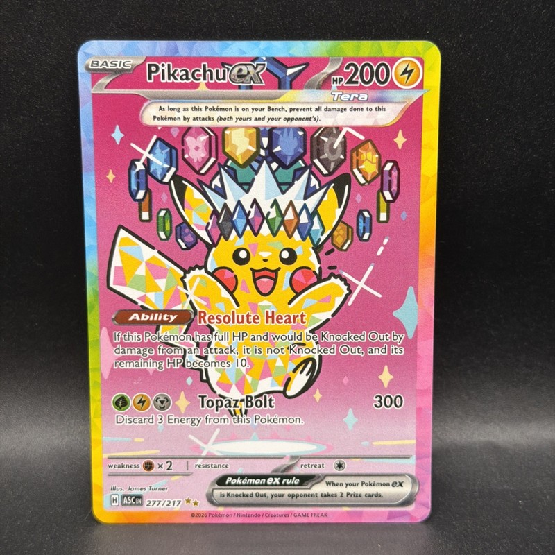 Pikachu ex 277/217 Ascended Heroes Holo B