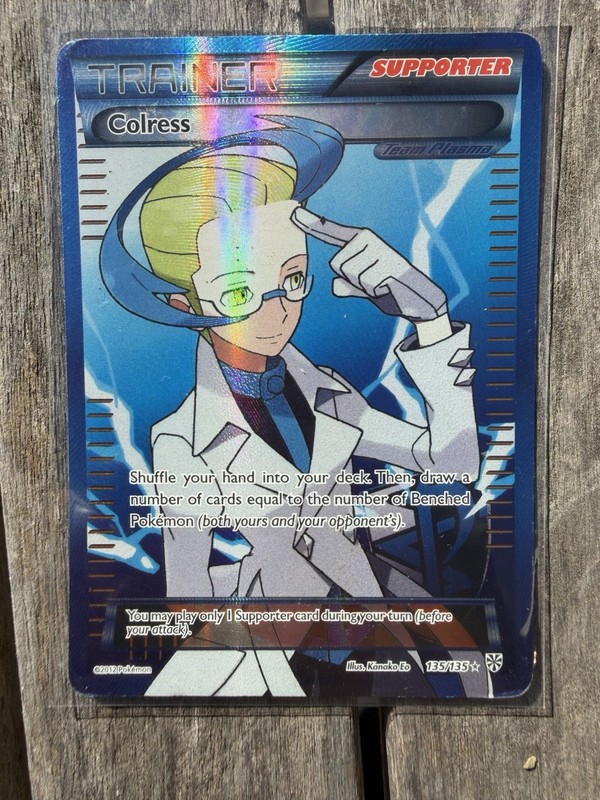 Colress 135/135 Pokemon Plasma Storm Black White Full Art Moderate Played