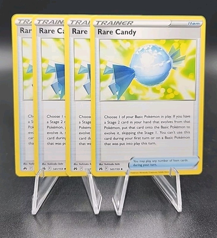 Pokemon Rare Candy x4 Playset Trainer 141/159 Sword & Shield Crown Zenith