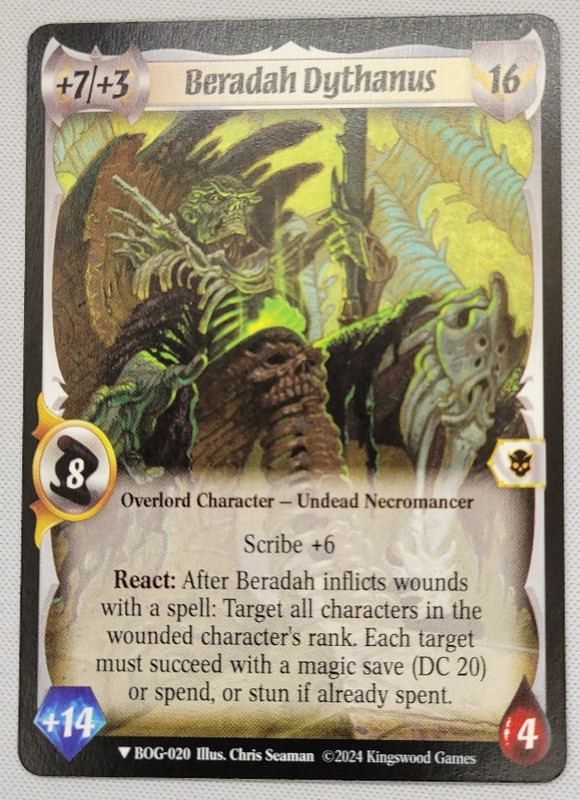 Overlord Beradah Dythanus – Warlord: Saga of the Storm Box of Greed BOG-020