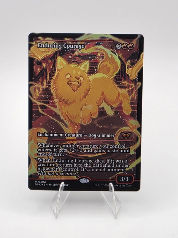Enduring Courage (Showcase) #392 (Foil) (LP) Duskmourn DSK Magic MTG