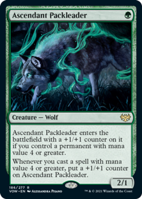 1x Ascendant Packleader NM-Mint, English Innistrad: Crimson Vow MTG Magic