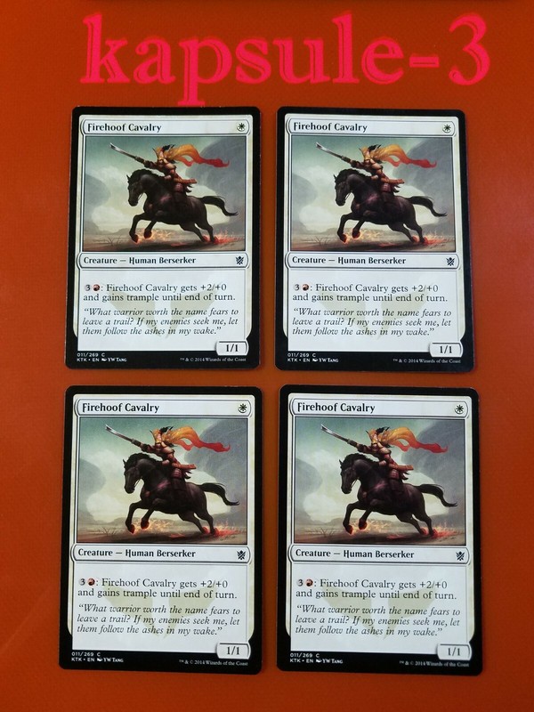 4x Firehoof Cavalry | Khans of Tarkir | MTG Magic Cards gallery