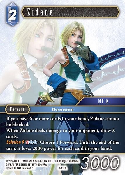 Zidane – 8-115L – NM – Final Fantasy