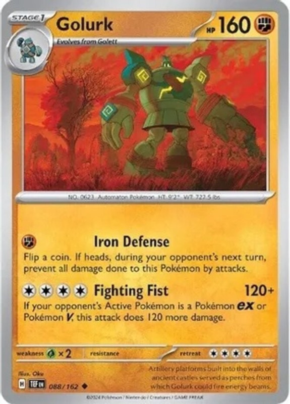 Golurk – 088/162 – Uncommon – Near Mint