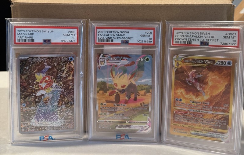 $50 Pokémon Mystery Slab Box – Chase Leafeon VMAX PSA 10 (Evolving Skies) gallery