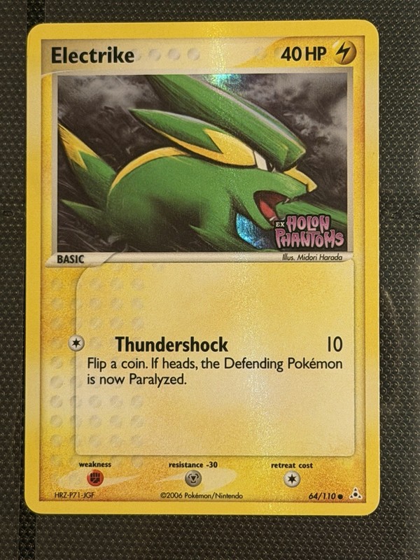 ELECTRIKE 64/110 STAMPED HOLO HOLON PHANTOMS POKEMON TCG LP