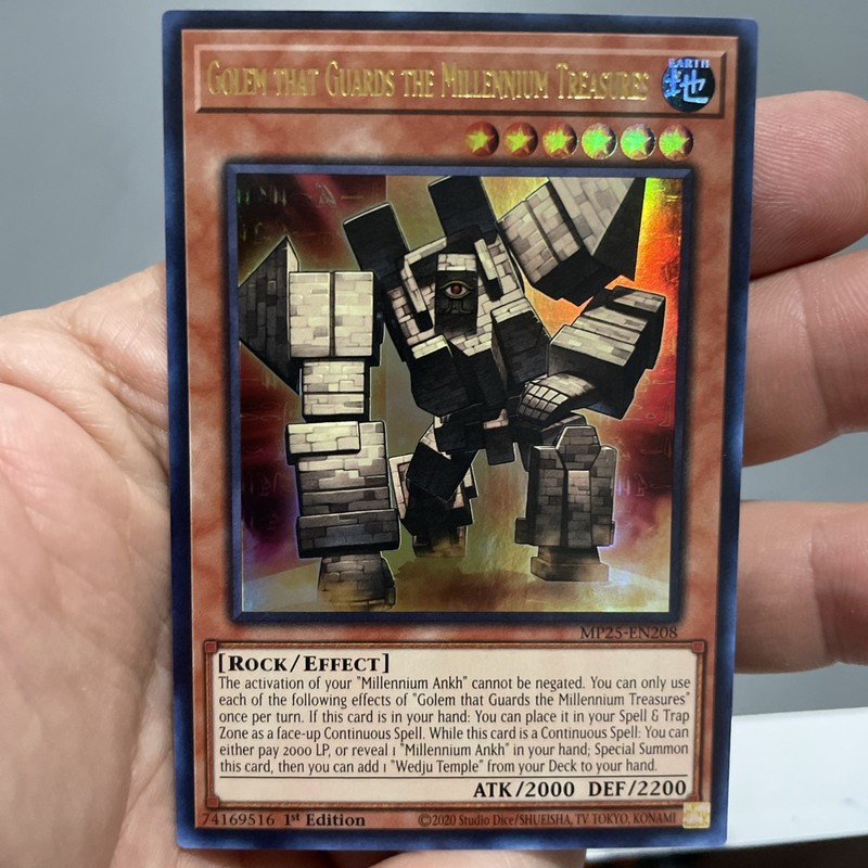 Golem That Guards the Millennium Treasures MP25-EN208 ULTRA RARE NM FREE SHIP!