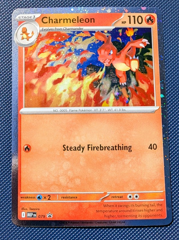 Charmeleon Cosmos Holo Promo MEP 079 Chaos Rising Pokemon TCG