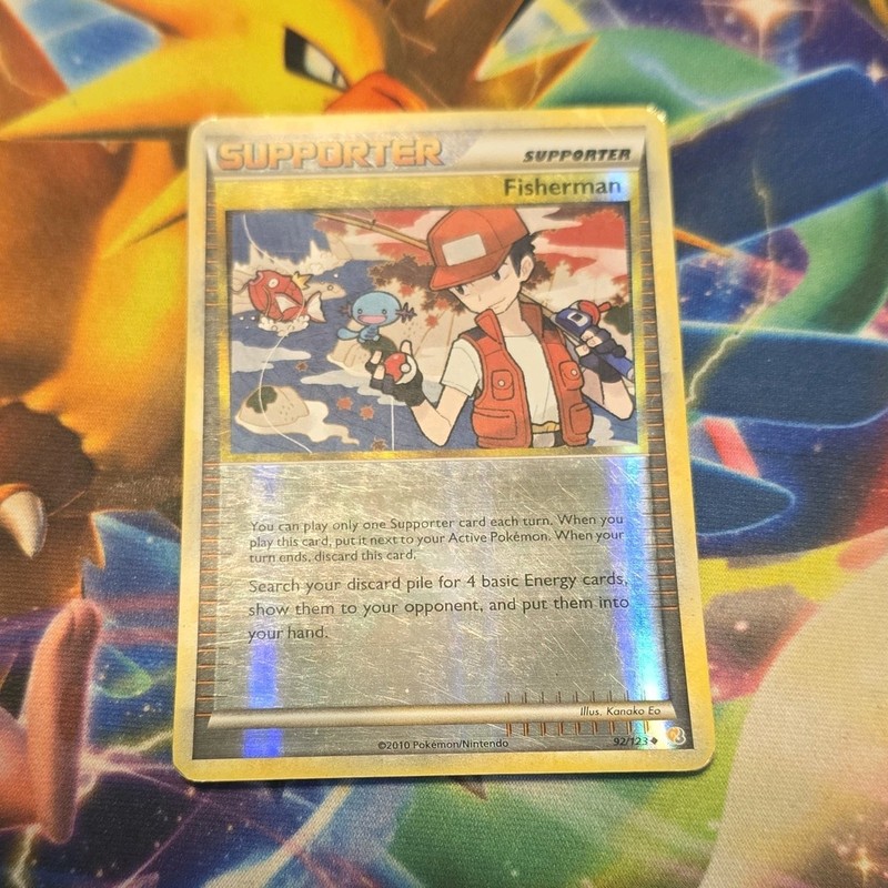 Fisherman 92/123 HeartGold & SoulSilver Reverse Holo Uncommon Eng 2010