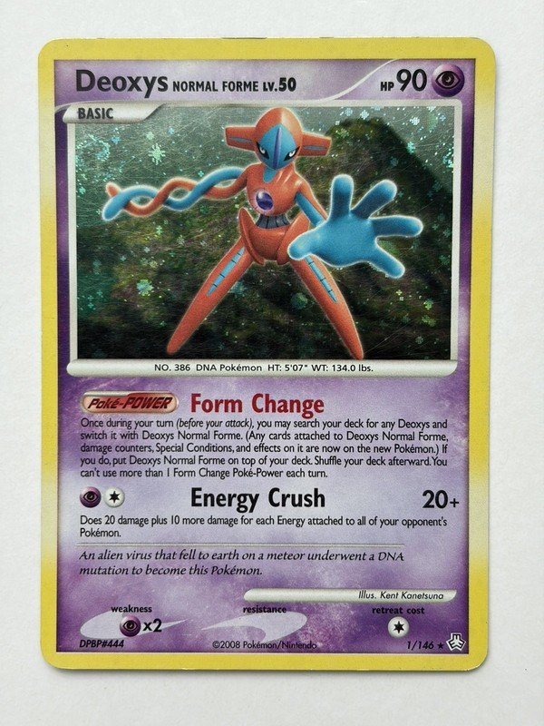 Deoxys 1/146 LP+ SWIRL Legends Awakened Holo Rare