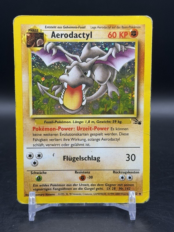 Aerodactyl Holo Rare German Fossil 1/62 Pokémon WOTC HP
