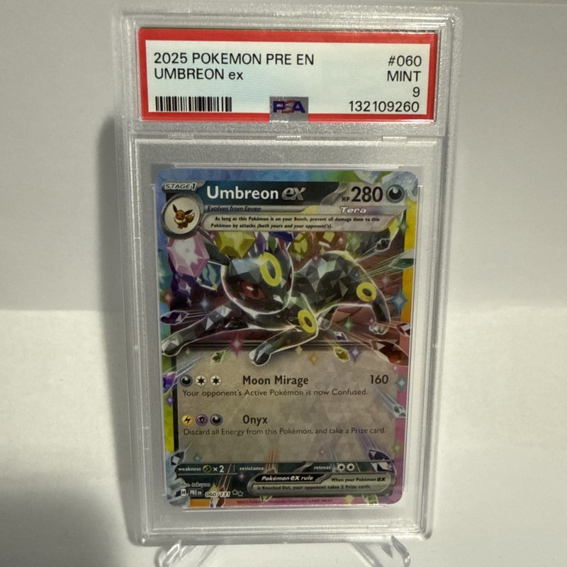 Pokemon Prismatic Evolutions Umbreon EX 060/131 PSA 9