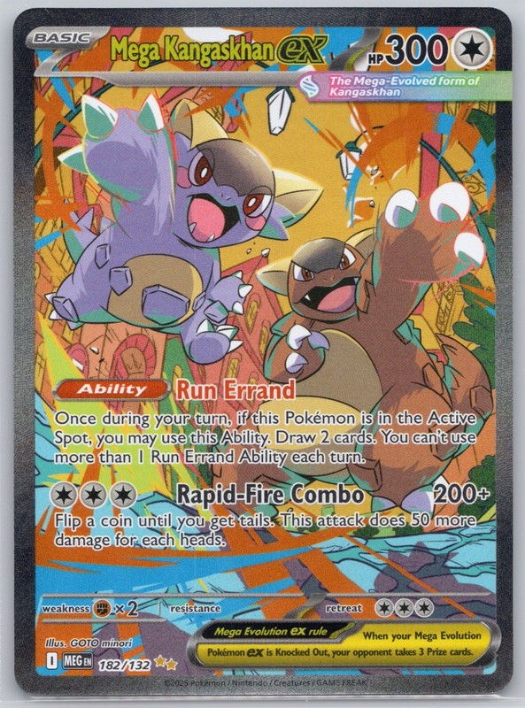 Mega Kangaskhan ex 182/132 SIR Mega Evolution GOTO minori NM