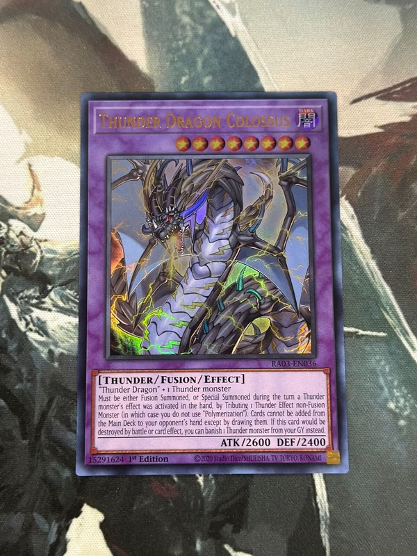 Yugioh Thunder Dragon Colossus Ultra Rare RA03