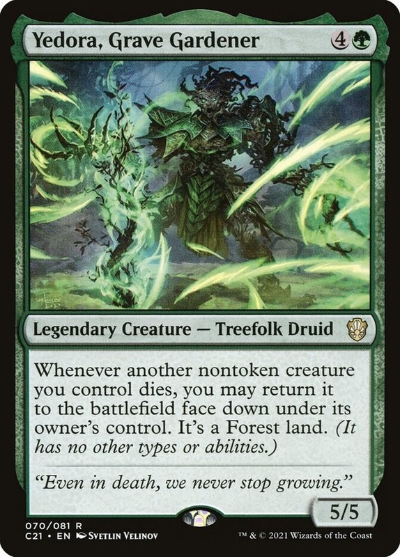 Yedora, Grave Gardener 070/081 Non Foil Rare Commander 2021 MTG Near Mint