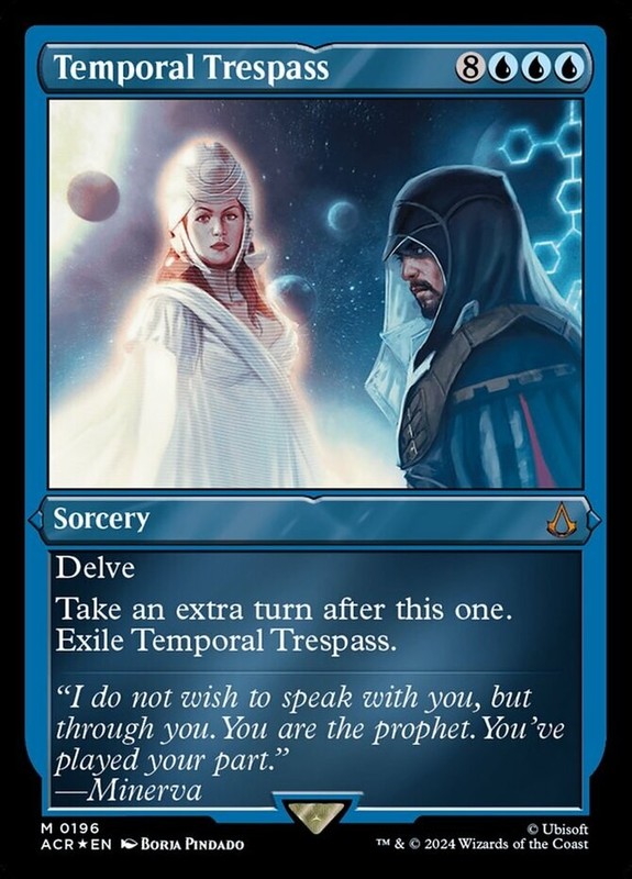 1x Temporal Trespass – Foil Etched Light Play MTG Magic – Kid Icarus –